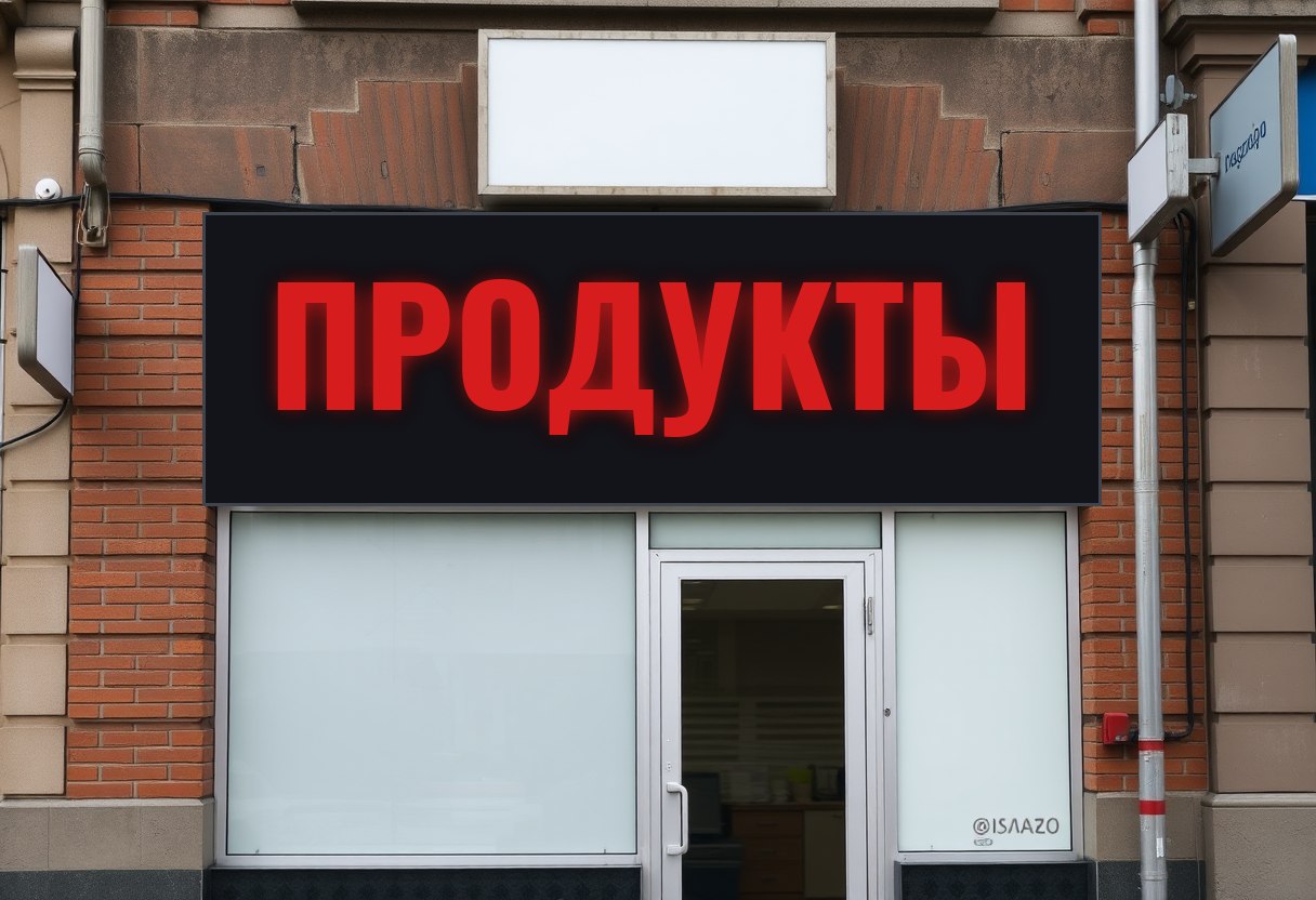 Фасад с вывеской — стало